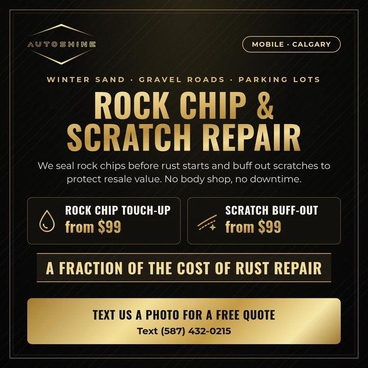 Paint Rock Chip Touch-Up by Autoshine Solutions, Calgary